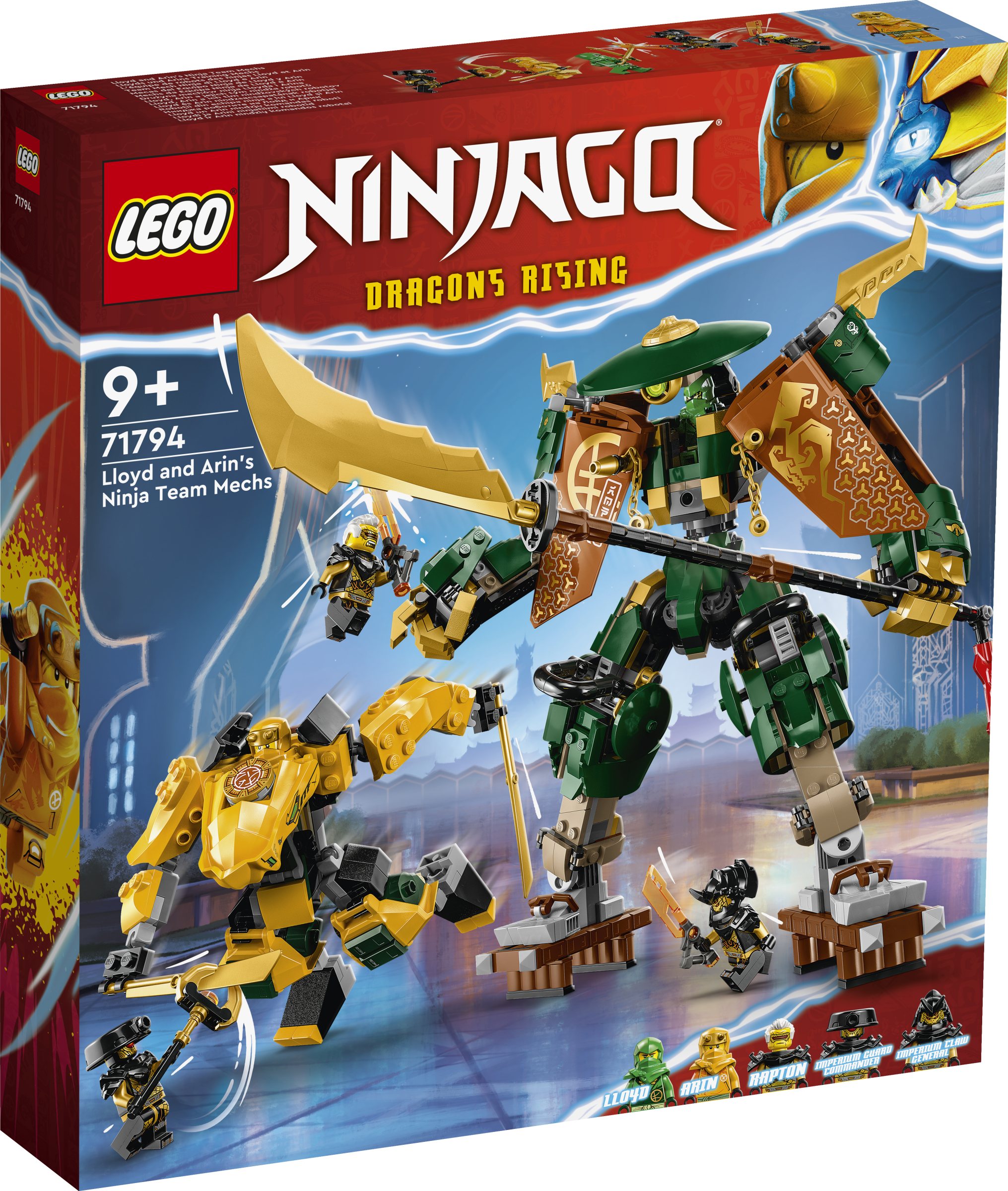 LEGO NINJAGO 71794 Lloyd et Arins Ninja Team Mechs 1