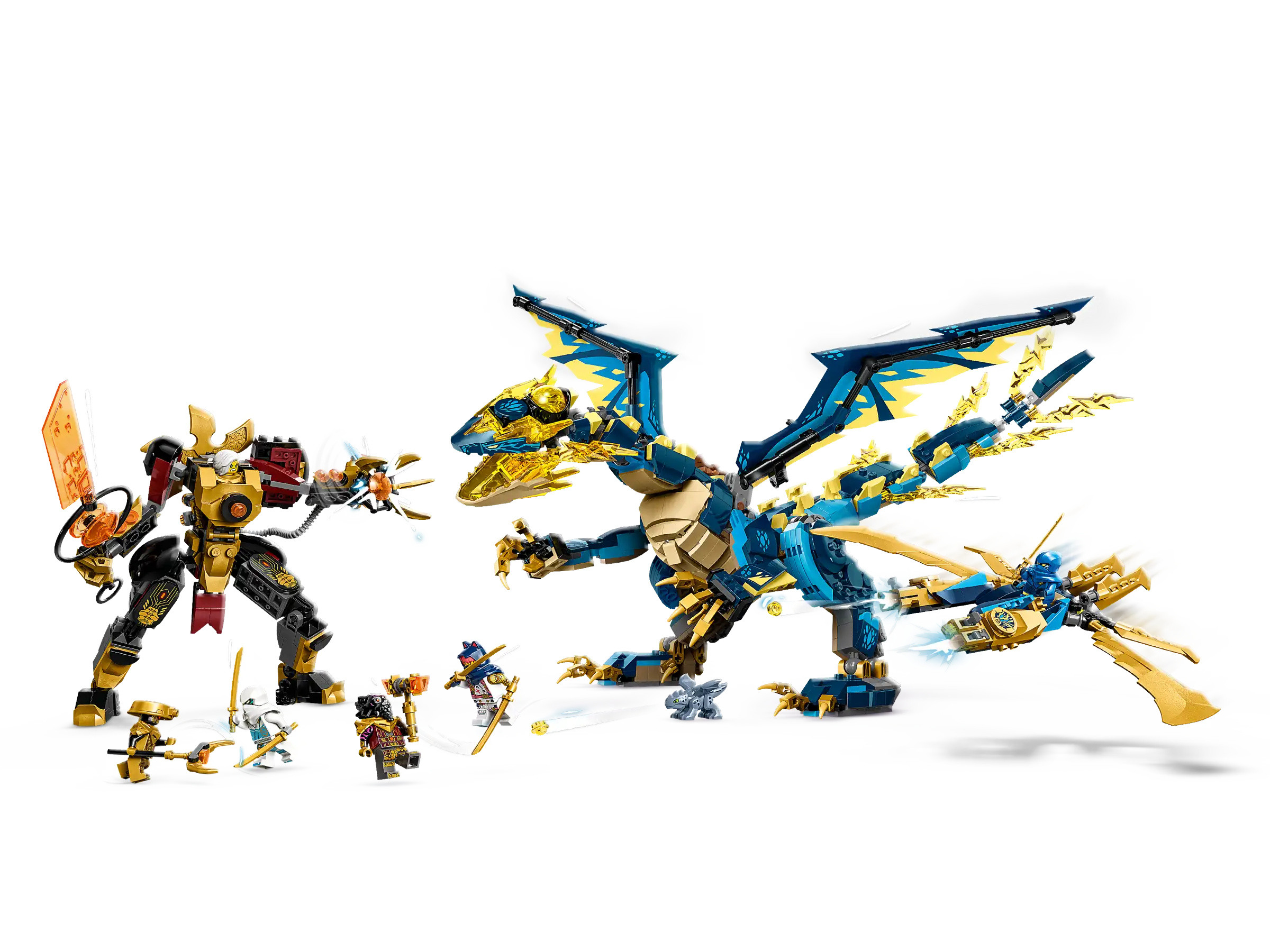 LEGO NINJAGO 71796 Le dragon élémentaire contre le robot de l'impératrice 3