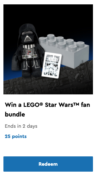 LEGO Star Wars fan bundle VIP sweepstake