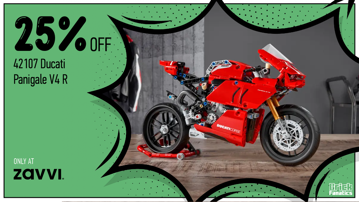 A massive 25% off LEGO Technic 42107 Ducati Panigale V4 R
