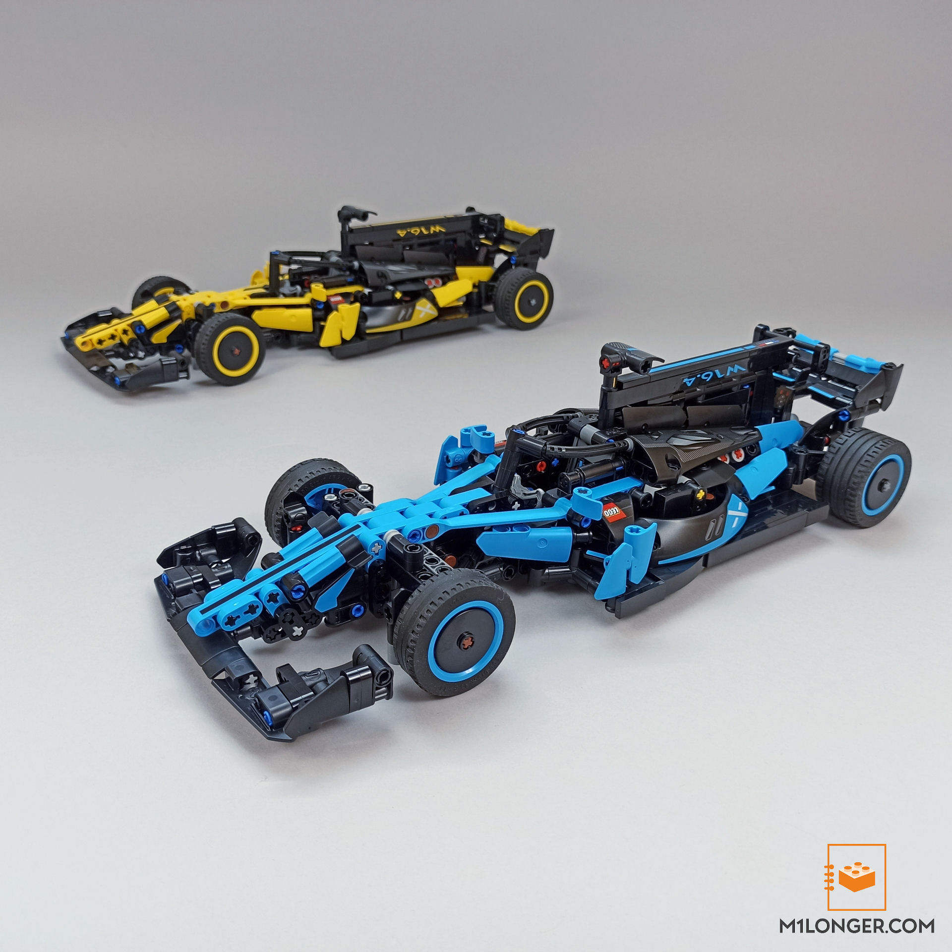 Turn LEGO Technic 42162 Bugatti Bolide Agile Blue to F1 car