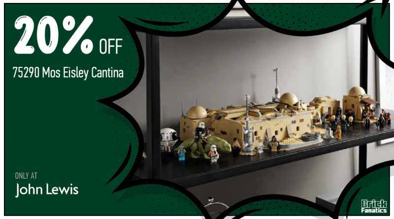 LEGO Star Wars 75290 Mos Eisley Cantina John Lewis 20% rabatt