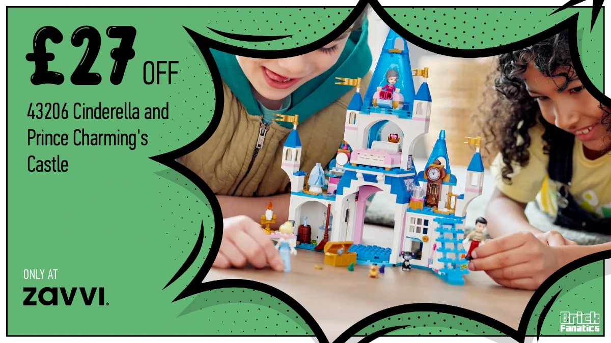 LEGO Disney Cinderella & Prince Charming's Castle Set 43206