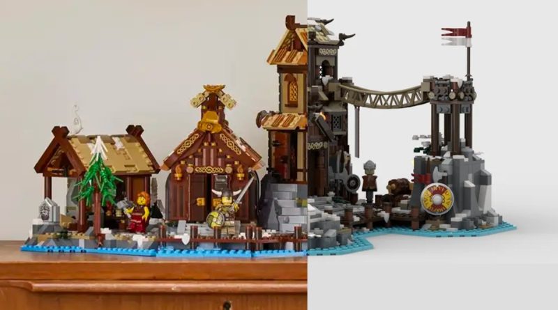 LEGO Ides 21343 Viking Village Comparison