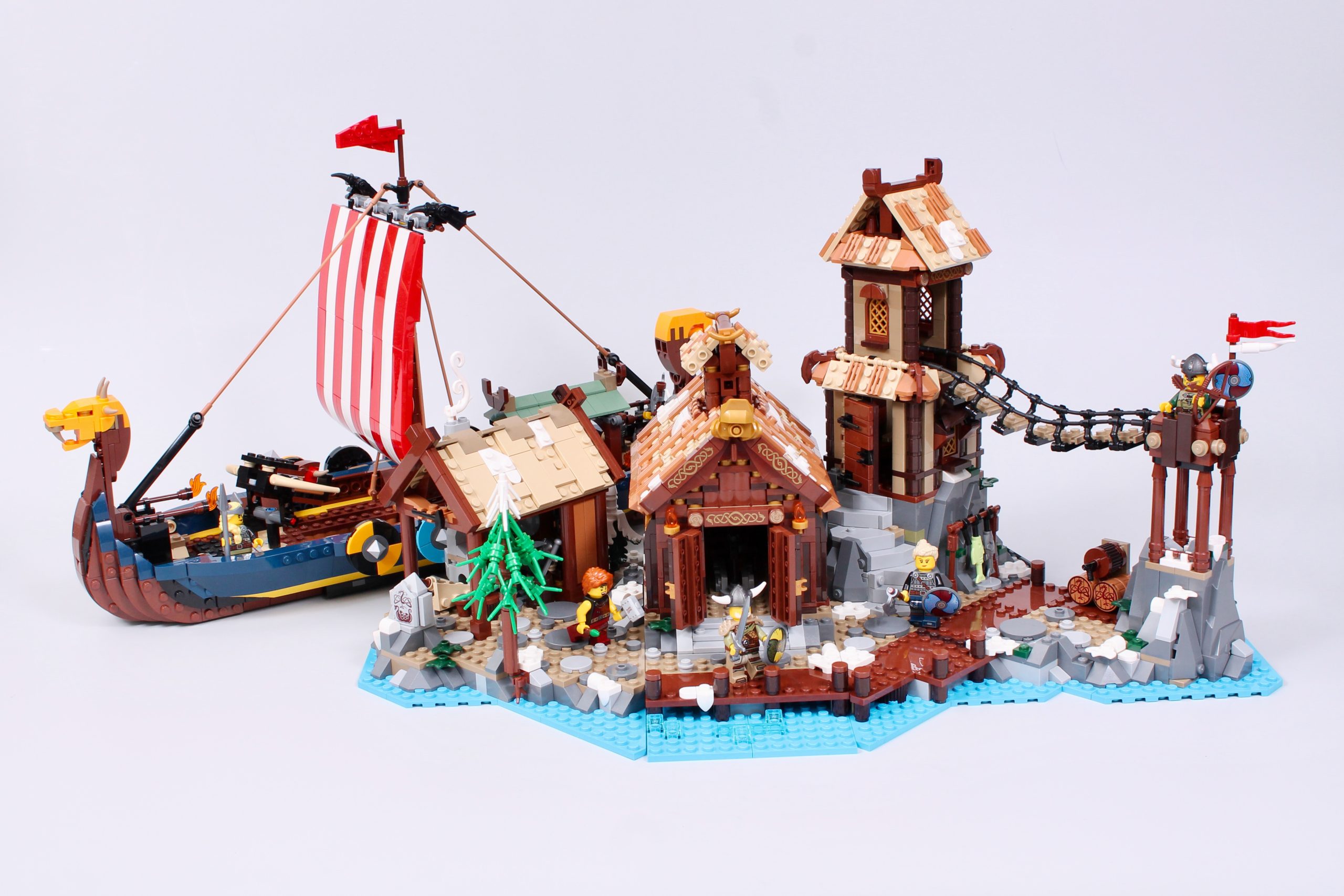 LEGO Ideas 21343 Viking Village pairs better than you'd expect with 31132  Viking Ship