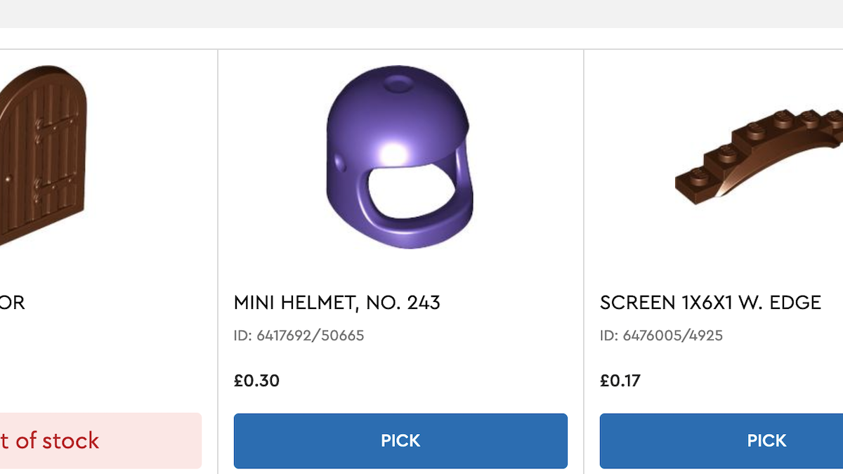 You can now buy LEGO Classic Purple Space helmet at Pick a Brick