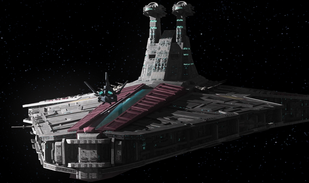 Star Wars Republic Attack Cruiser flight deck 1