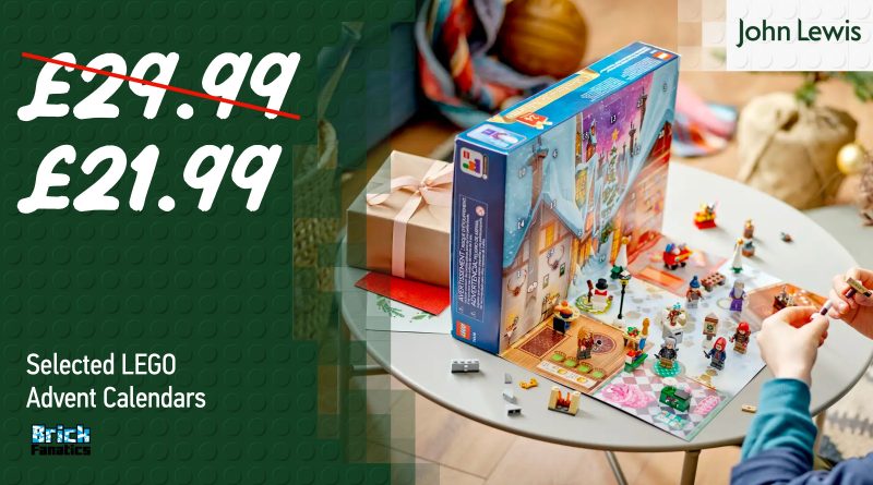 Double discounts on LEGO Advent Calendars at John Lewis