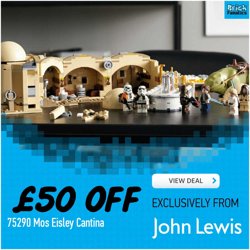 LEGO Star Wars 75290 Mos Eisley Cantina 50 off deal card