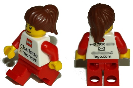 LEGO employee minifigure business card