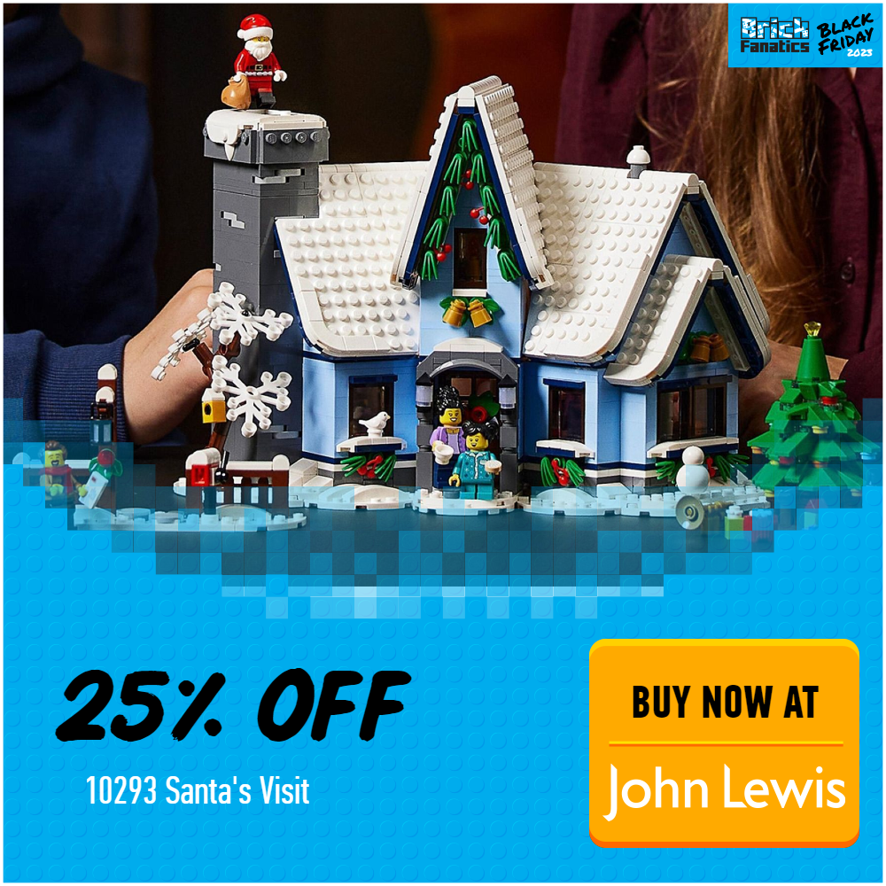 10293 Santas Visit deal card john lewis lego icons black friday