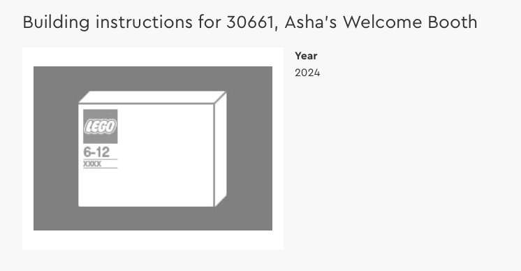 LEGO 30661 Disney Wish Asha's Welcome Booth
