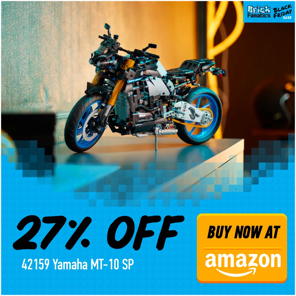 LEGO 42159 Yamaha MT 10 SP Amazon deal card