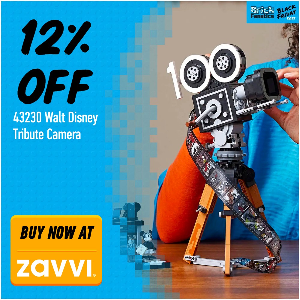 LEGO Disney 43230 Walt Disney Tribute Camera Zavvi deal card