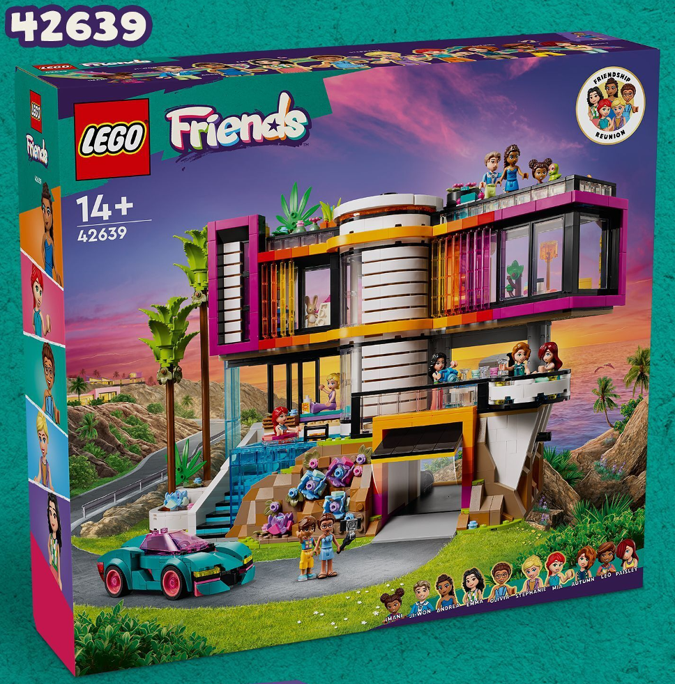 LEGO Friends 42620 Le Case di Olly e Paisley, Giochi per Bambini