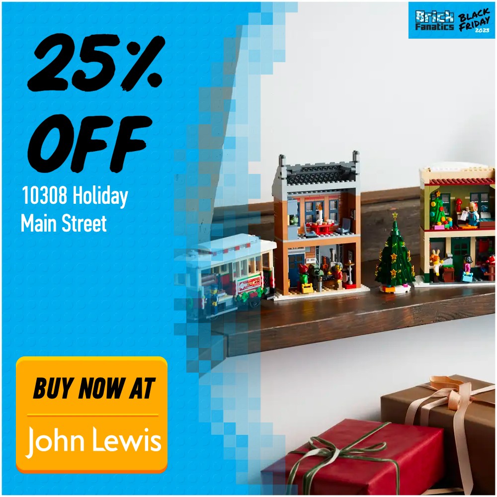 LEGO Icons 10308 Holiday Main Street John Lewis deal card