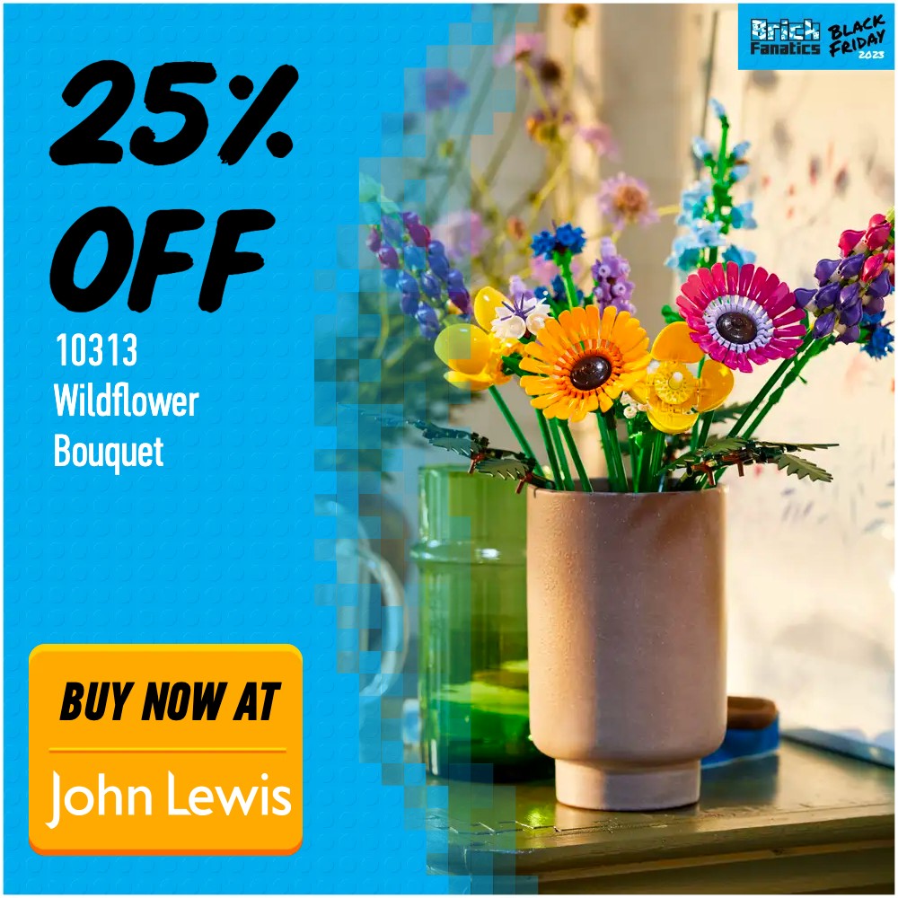 LEGO Icons 10313 Wildflower Bouquet John Lewis deal card