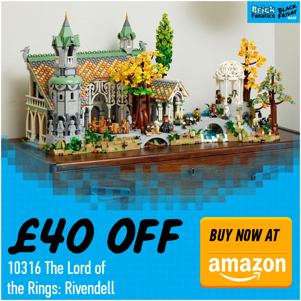 LEGO Icons 10316 the lord of the rings rivendell 40 off black friday amaazon deal card