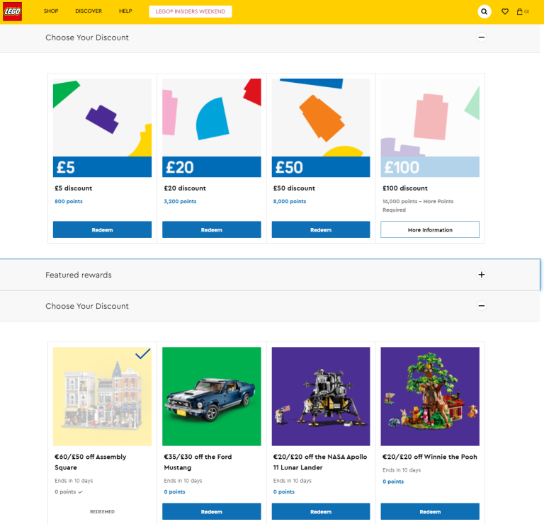 LEGO Insiders is back online with codes ready to redeem