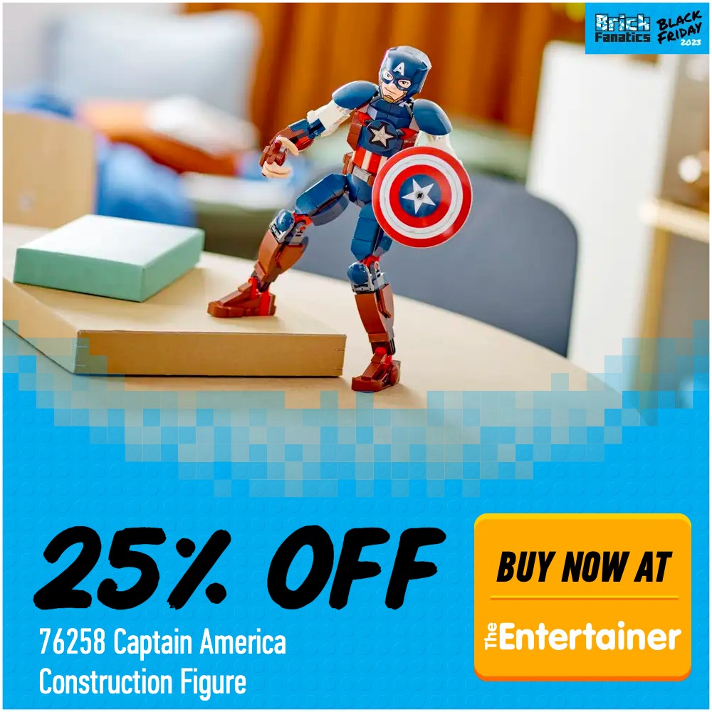 LEGO Marvel 76258 Captain America Construction Figure Entertainer deal card