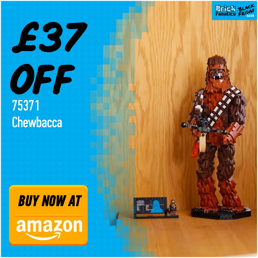 LEGO Star Wars 75371 Chewbacca Amazon deal card