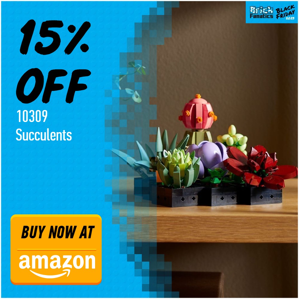 lego icons 10309 succulents 15 off amazon deal card black friday