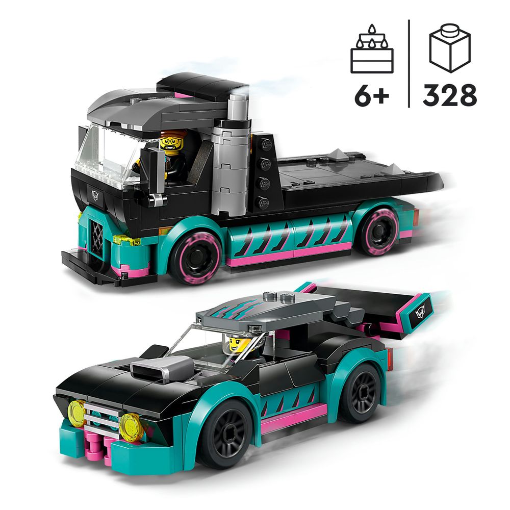 60406 race car and car carrier truck 2