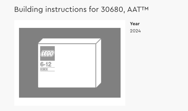 LEGO Star Wars 30680 AAT