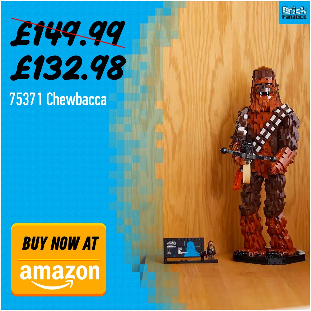 LEGO Star Wars 75371 Chewbacca Amazon deal card