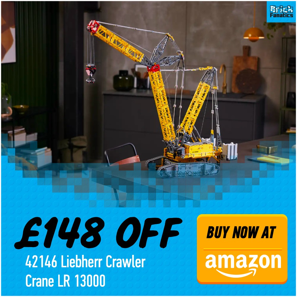 LEGO Technic 42146 Liebherr Crawler Crane LR 13000 Amazon deal card
