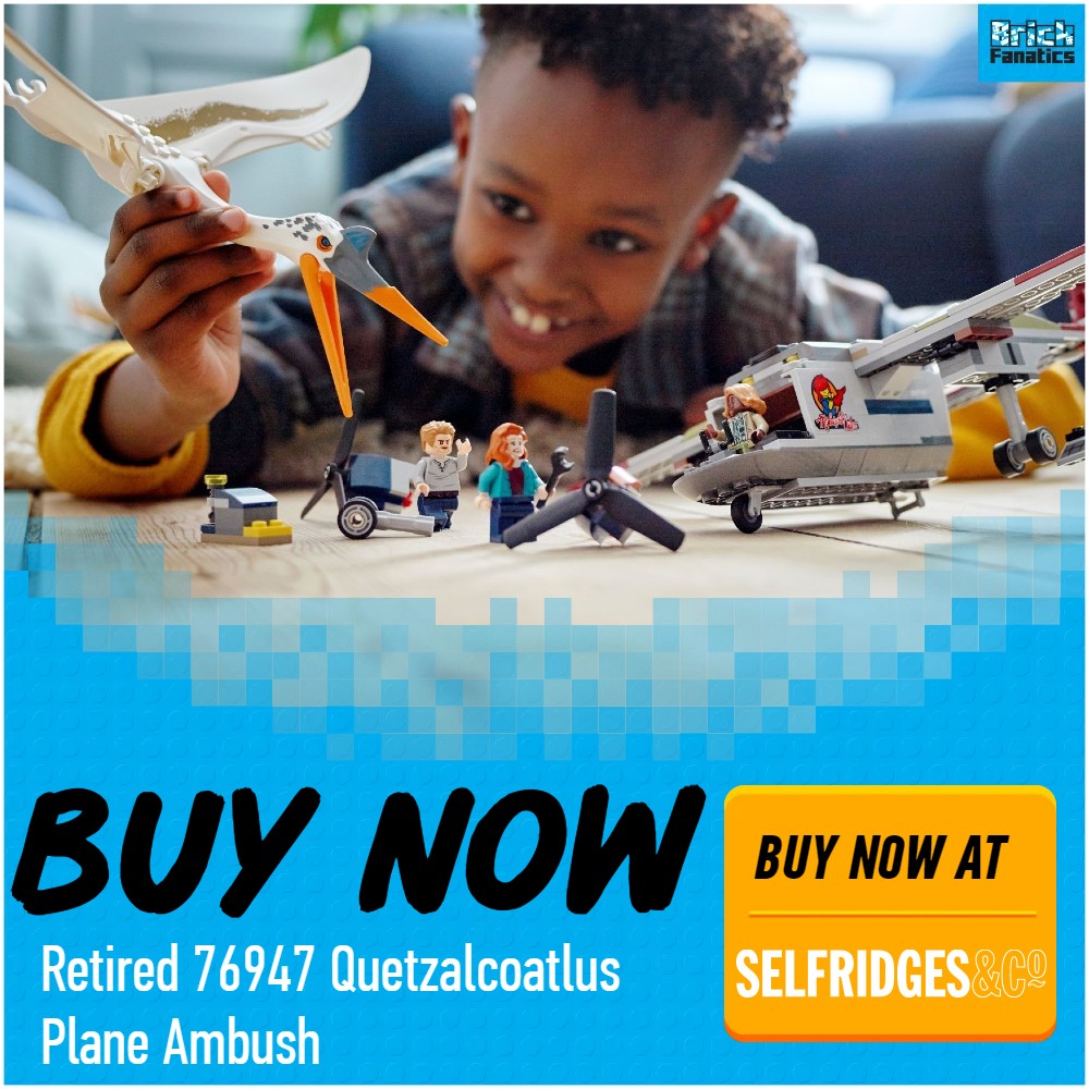 LEGO 76947 Quetzalcoatlus plane ambush buy now selfridges retired deal card