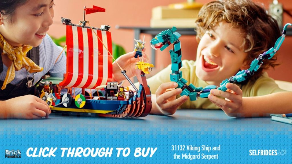 LEGO Creator 31132 viking ship and the midgard serpent buy now retired selfridges image CTA 1024x576
