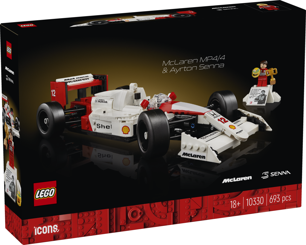 LEGO Icons 10330 McLaren MP4/4 & Ayrton Senna revealed