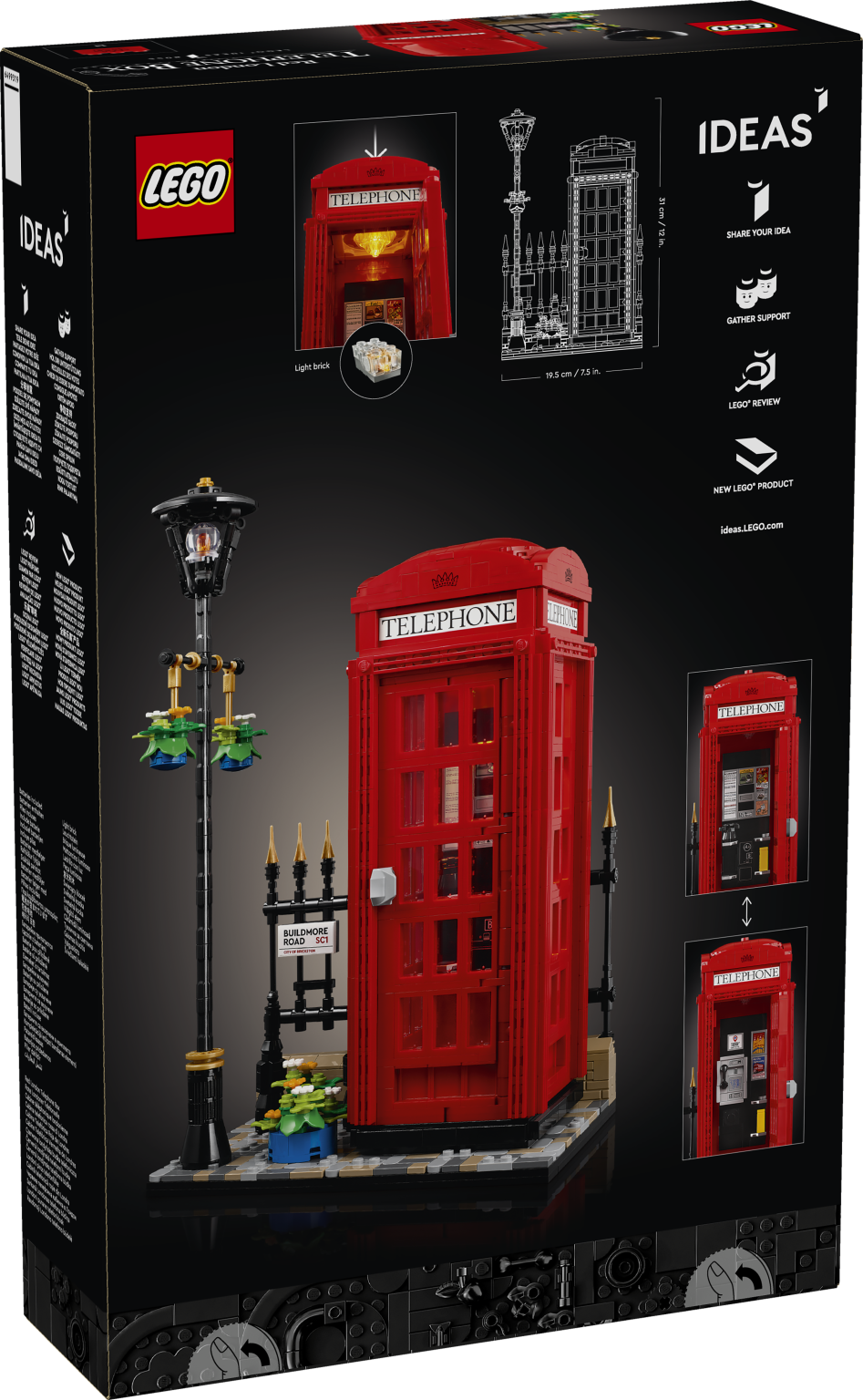 LEGO Ideas 21347 Red London Telephone Box revealed