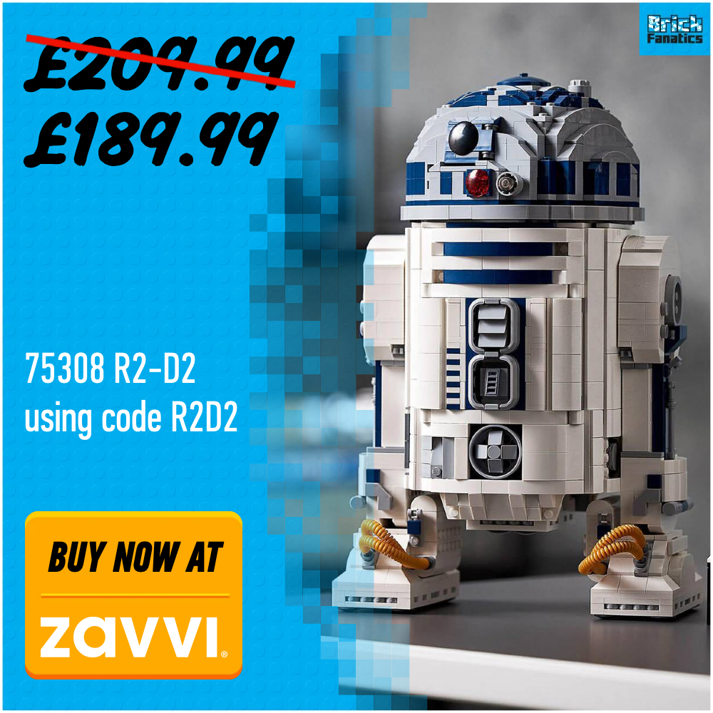 LEGO Star Wars 75308 R2 D2 Zavvi deal card 2