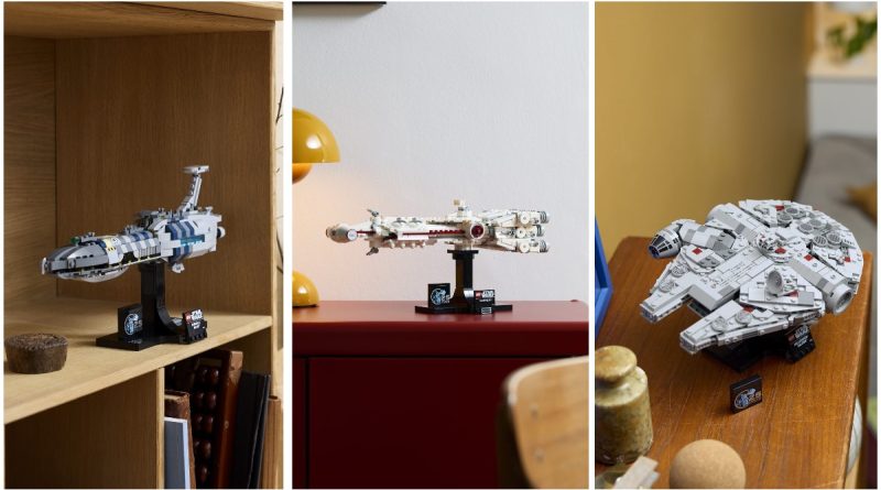 LEGO Star Wars Navios em escala média em destaque