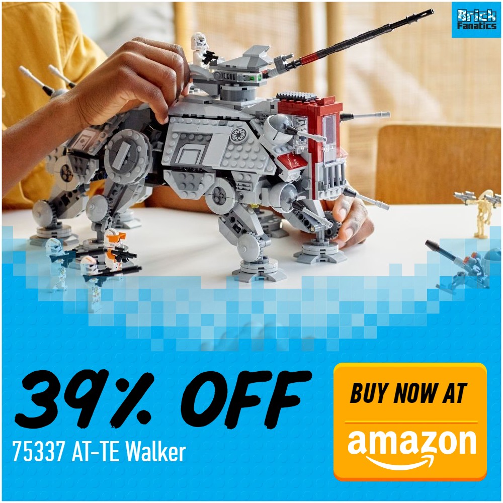 lego star wars 75337 na te walker 39% de desconto amazon oferta card