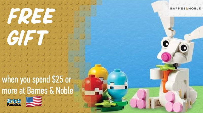 Score a free LEGO Easter Bunny gift by shopping with Barnes & Noble