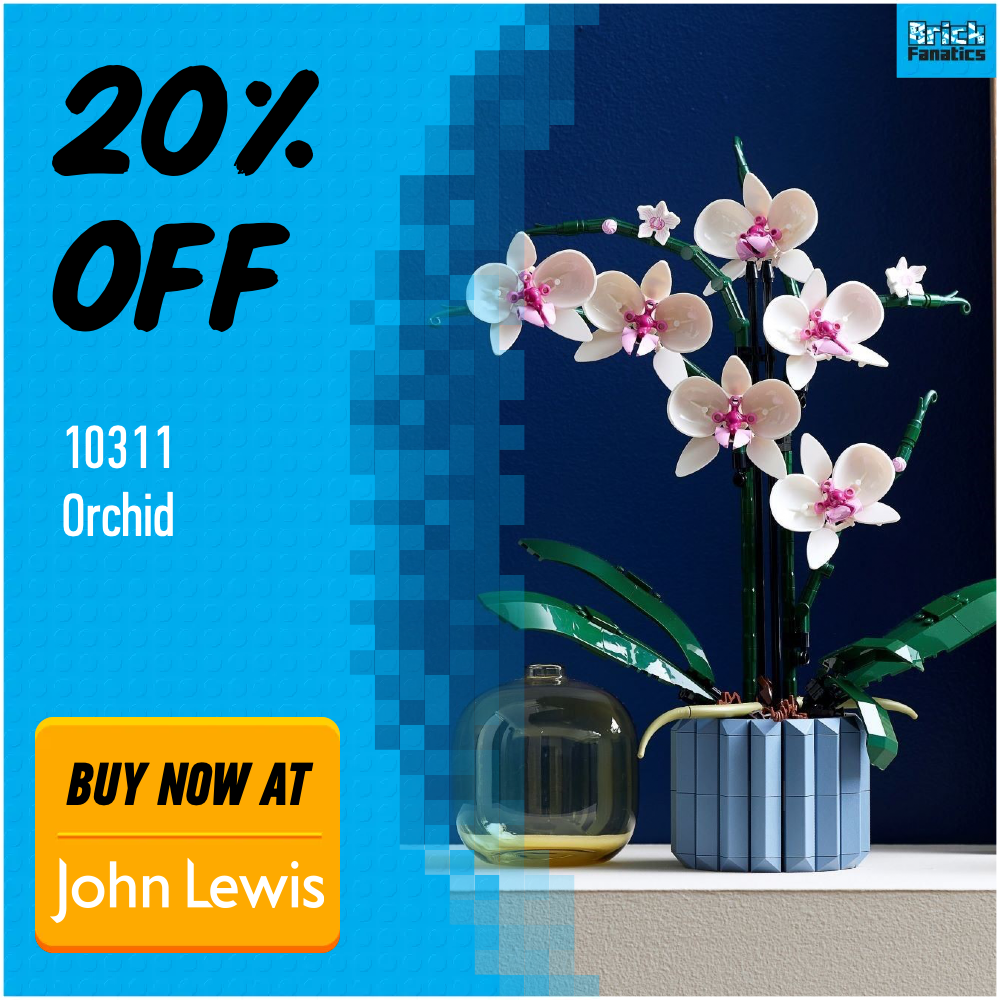 LEGO Icons 10311 Orchid John Lewis deal card
