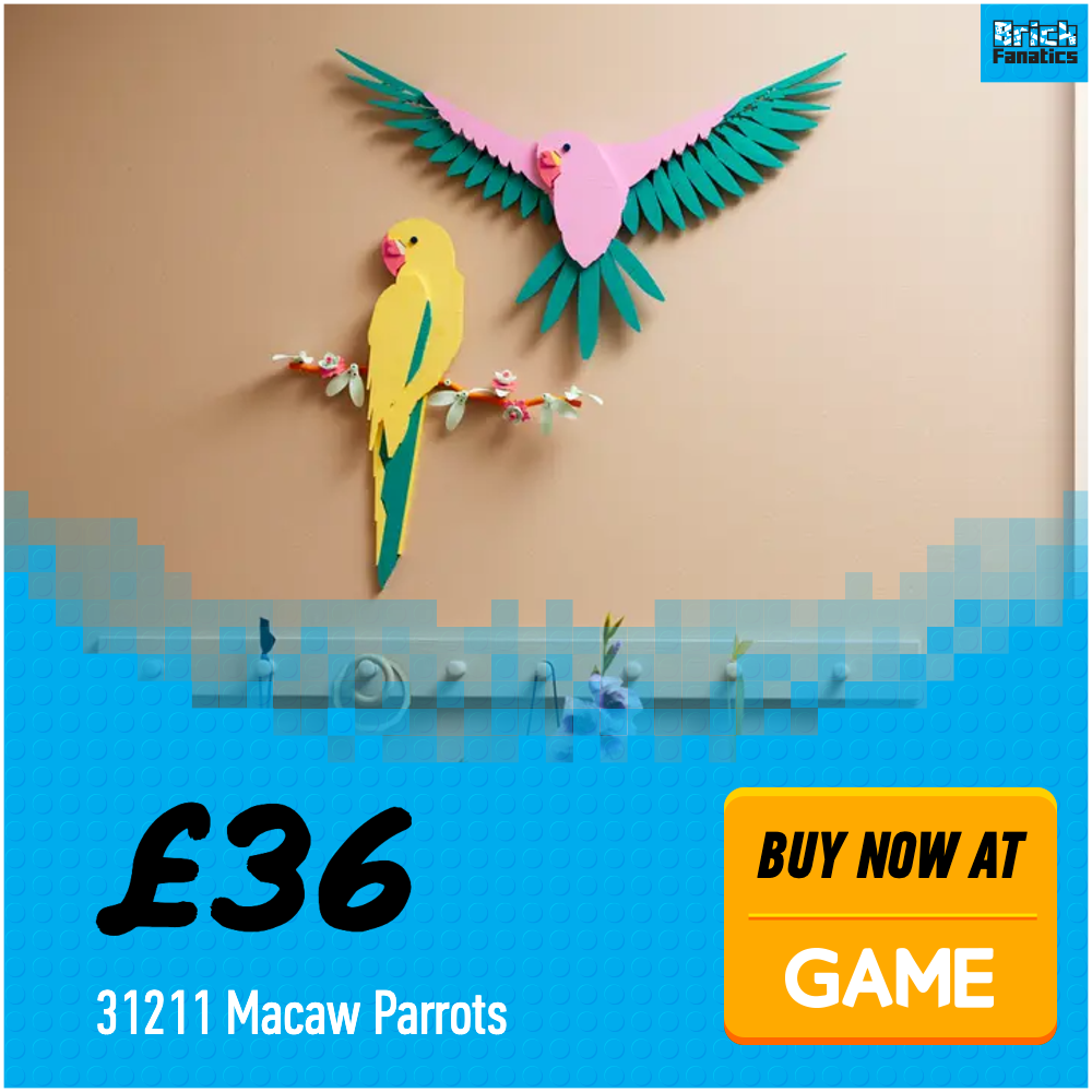 LEGO Icons 31211 Macaw Parrots GAME 36 deal card
