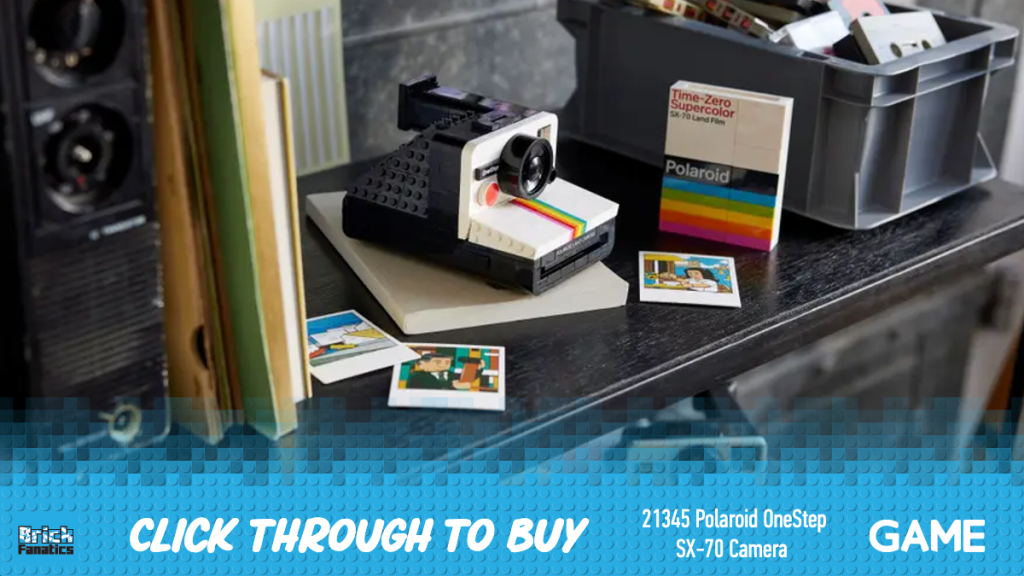 LEGO Ideas 21345 Polaroid OneStep SX 70 Camera GAME 20 off CTA image 1 1024x576