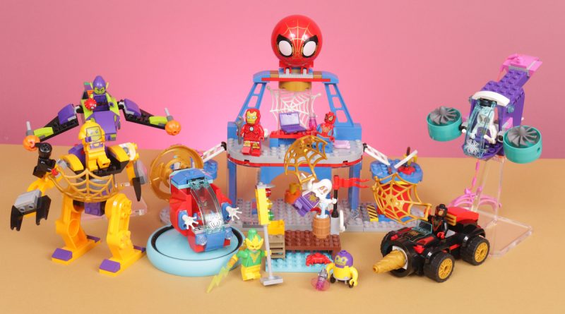LEGO Spidey and His Amazing Friends 10794 Team Spidey Web Spinner Headquarters 10793 Spidey vs. Green Goblin and 10792 Drill Spinner Vehicle review title