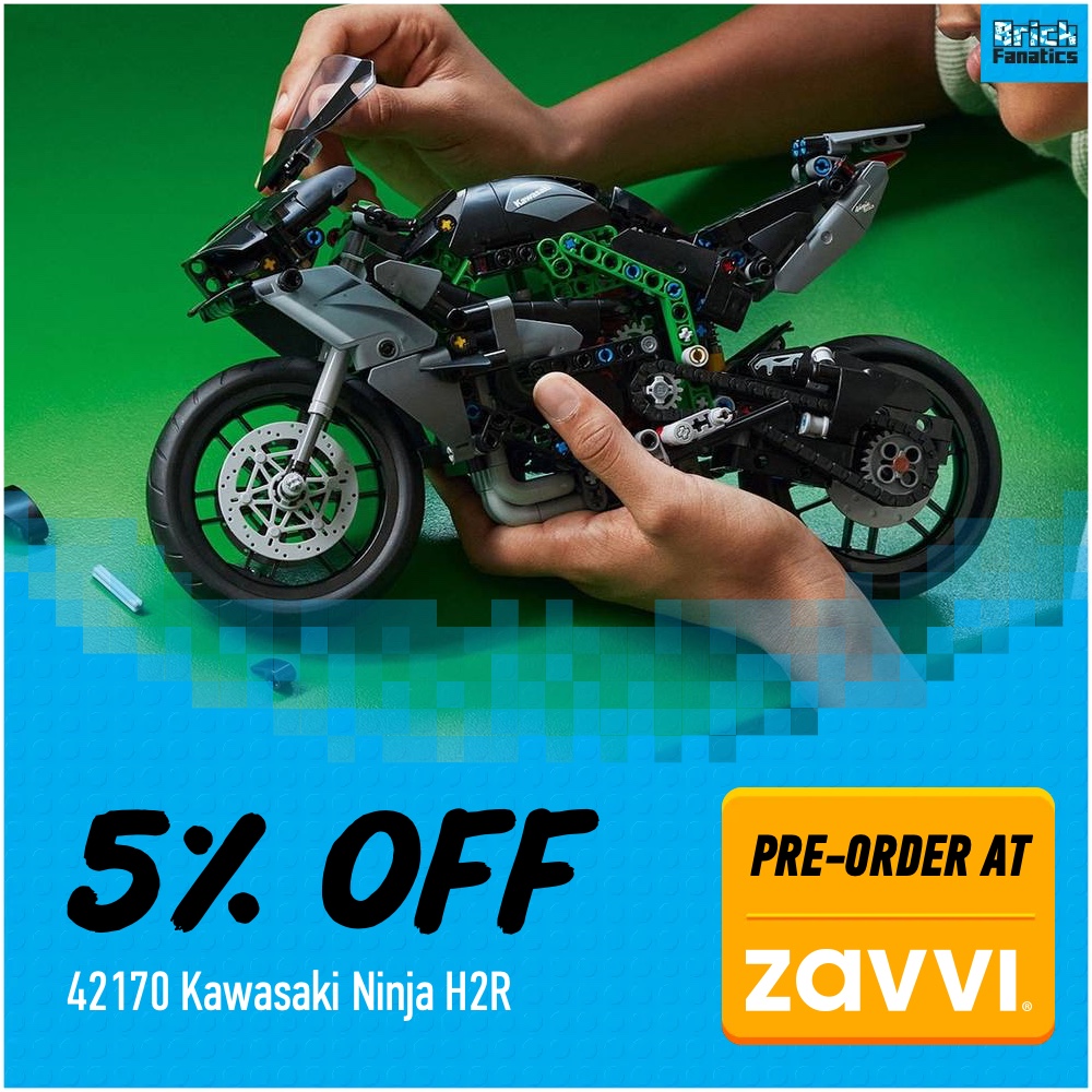 LEGO Technic 42170 Kawasaki Ninja H2R 5 off deal card pre order