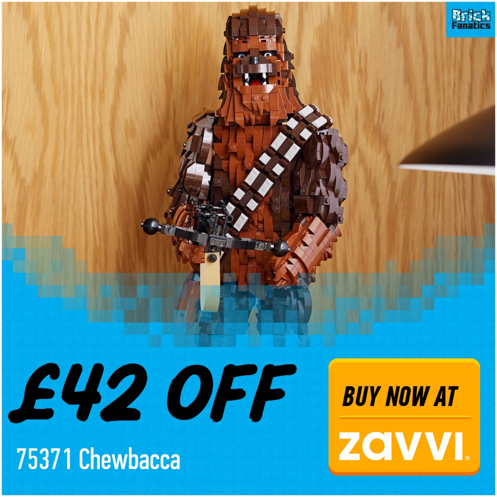 lego star wars 75371 chewbacca zavvi deal card 42 off
