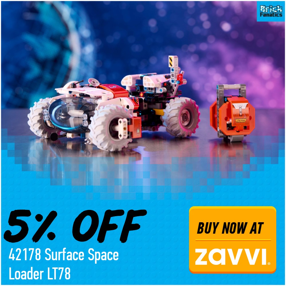 lego technic 42178 surface space loader lt78 zavvi deal card
