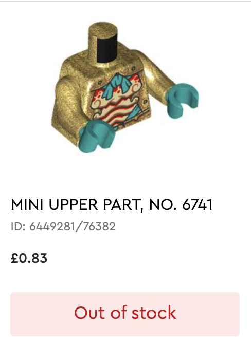 Golden Armour Torso LEGO Monkie Kid 80049 Dragon of the East Palace