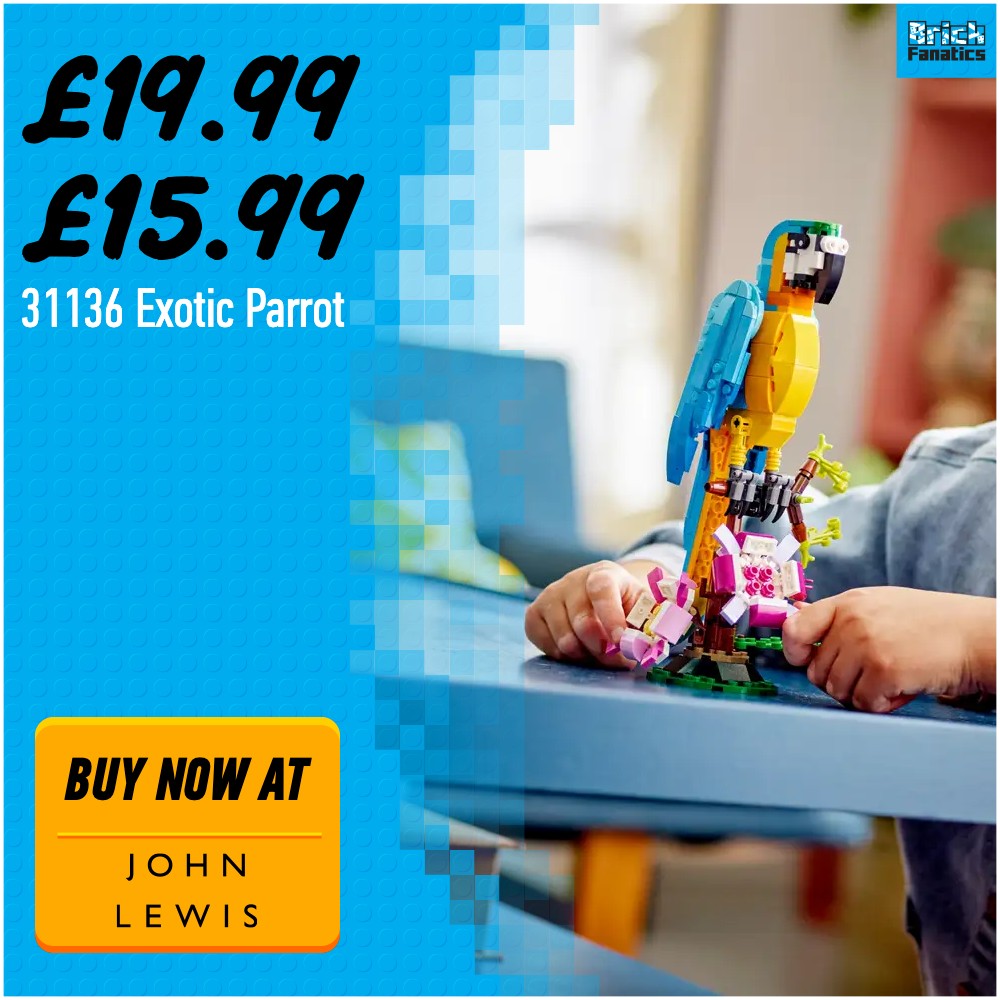 LEGO Creator 3 in 1 31136 John Lewis deal card