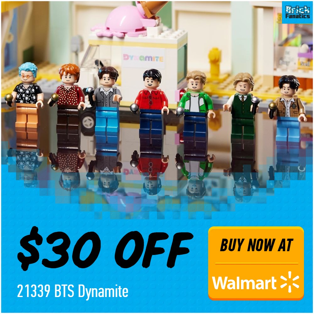 LEGO Ideas 21339 bts dynamite 30 off walmart deal card