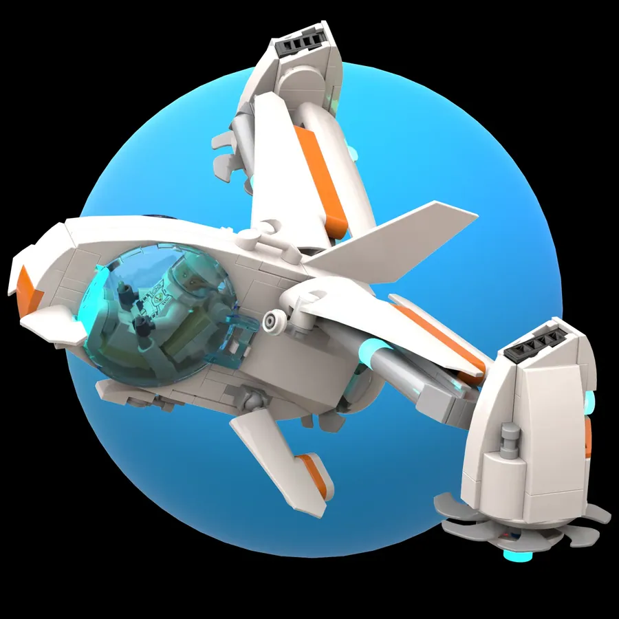 LEGO Ideas gas giant surfer no bricks left