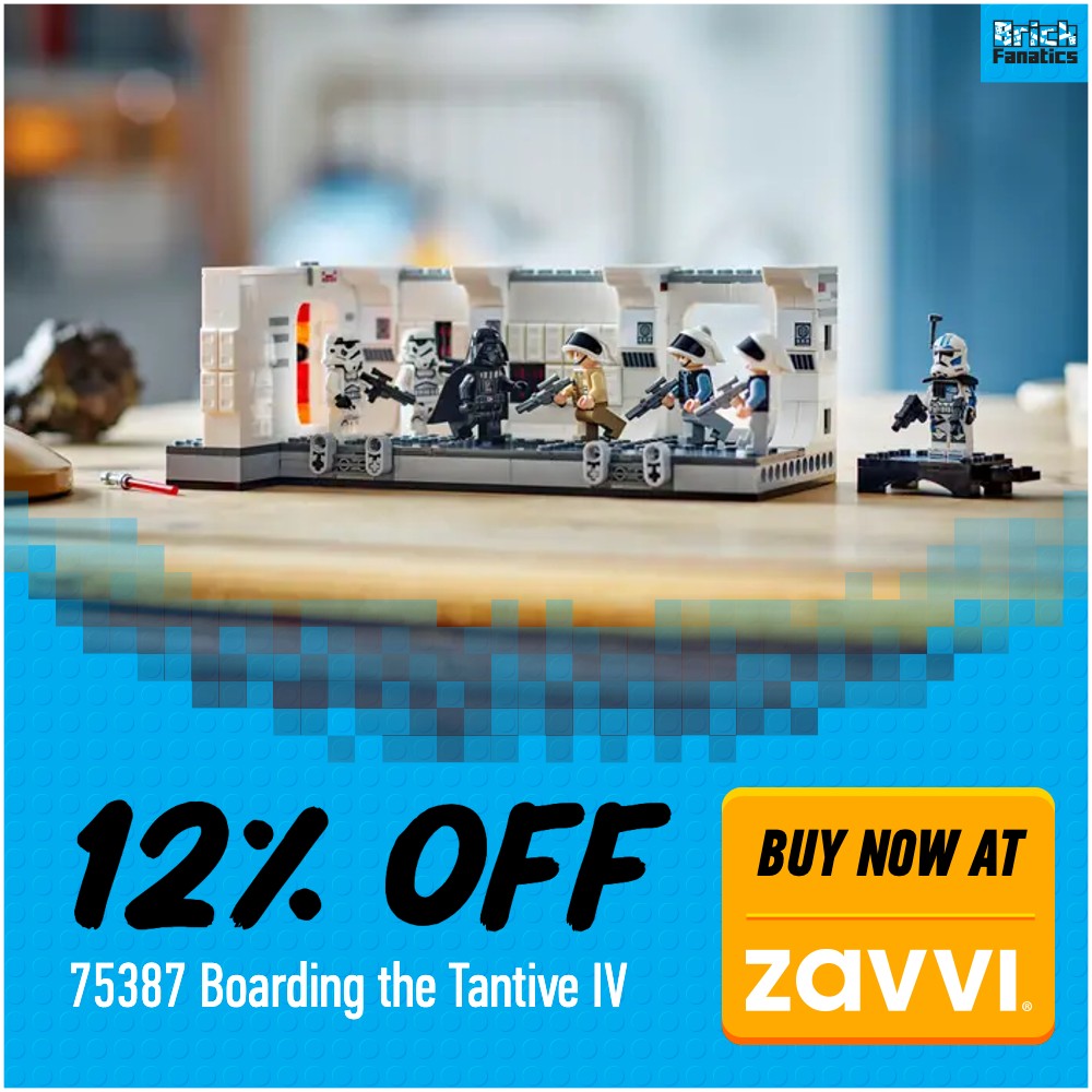LEGO Star Wars 75387 Zavvi deal card
